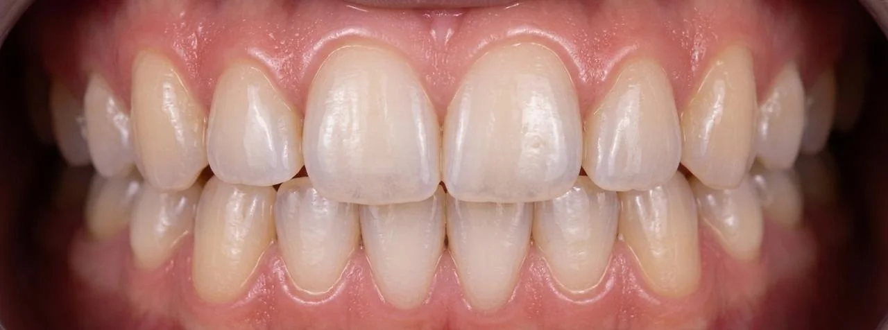 Orthodontic treatment result after braces guidance and specialist referral