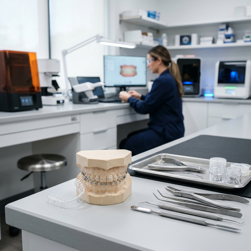 Dubai Orthodontic Laboratory Training session mockup